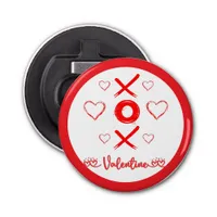 Valentine's XOXO with Hearts in Red | Bottle Opener