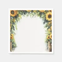 Sunflower Country Wedding Napkins