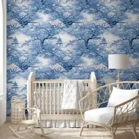 Porcelain-Inspired Chinoiserie Pattern ID1094 Wallpaper