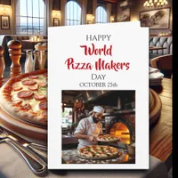 Happy World Pizza Makers Day  | October 25th Card