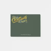 Magical Christmas Typography V2 Gold ID441 Post-it Notes