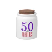 Good Party 50 And Fabulous Candy Jar