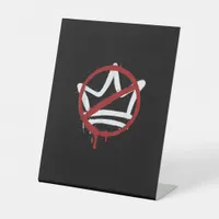 No Kings In America Since 1776 Minimal Clean Pedestal Sign