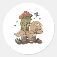 Cottagecore Frog  Aesthetic Mushroom Cute Goblinco Classic Round Sticker