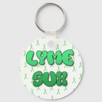 Lyme Sux Key Chain