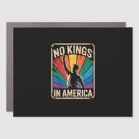 No Kings In America Since 1776 Patriotic Style Car Magnet