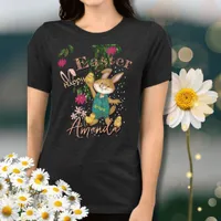 Watercolor Happy Easter Bunny  T-Shirt Tri-Blend Shirt