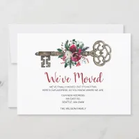 Christmas Magic Key Weve Moved Holiday Cards