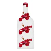 Red Hibiscus Flower Side View Cutting Board