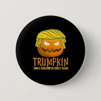 Funny Halloween Trumpkin Button