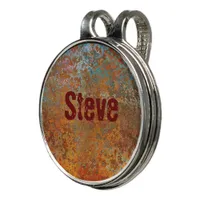 Rusty, Verdigris, Grunge Steampunk Personalized Golf Hat Clip