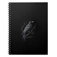 Crow, F-Caw-F Funny Bird Moon Gothic Adult Humor T Notebook