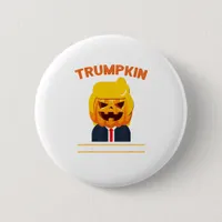 Halloween Trumpkin Funny  Pumpkin Halloween Button