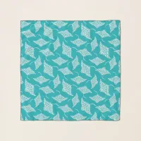 Manta Ray Blue White Tribal Tattoo Scarf