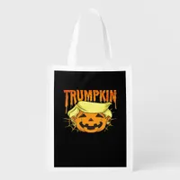 Donald Trumpkin Funny President Party Halloween Cl Grocery Bag