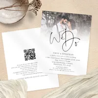 PAPER We Do QR Code Photo Wedding Invitation