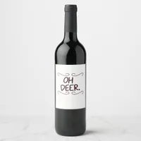 Alastor Oh Deer Creative Art Design Wine Label