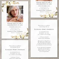 Eucalyptus Funeral Memorial Celebration of Life Invitation