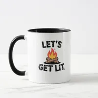 Let's Get Lit - Campfire Vibes - Camping Adventure Mug