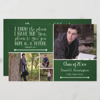 Budget Green Bible Verse Graduation Photo Collage