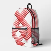 Back Pack - Red Stripes Crossed 