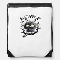 Halloween F-Caw-F Bird Cool Unique Drawstring Bag
