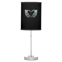 Skeleton Hand Heart Sign Costume Halloween Table Lamp