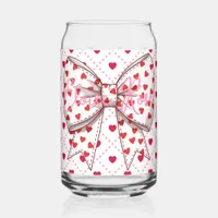 Sweetheart bow heart personalized Drinkware Set Can Glass