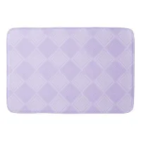 Purple And Lilac Two Tone Geometric Diamond Bath Mat