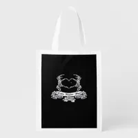 Skeleton Hand Design  Grocery Bag