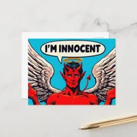 Pop Art Innocent Devil Postcard