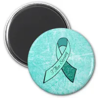 "I Am Strong" MG Awareness Ribbon Large Magnet