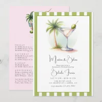 Martinis & Bikinis Bachelorette Weekend Invitation