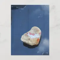 Cute Little Painted Unicorn Rock Postcard