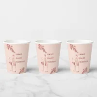 Liberté Égalité Chardonnay Funny Wine Illustration Paper Cups