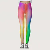 Colorful Abstract Clouds Leggings