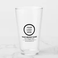 Simple Business Promotion Custom Logo Pint Glass