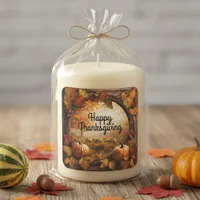 Vintage Barn Wood Frame Happy Thanksgiving  Square Sticker
