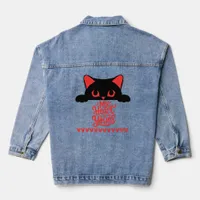 Happy Valentine's Day - My Heart Is Yours, Cat | Denim Jacket