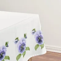 Purple Pansies Tablecloth