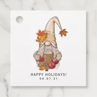 Fall Autumn Whimsical Nordic Harvest Gnomes Favor  Favor Tags