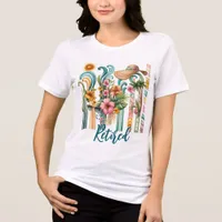 Tropical Getaway T-Shirt, Summer Beach Vacation  Tri-Blend Shirt