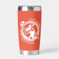 Personalized female Disc Golf  Insulated Tumbler