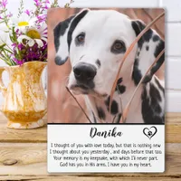 Dog Memorial- Pet Loss Keepsake Gift- Dog Sympathy Plaque