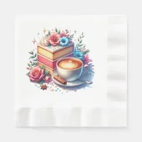 Coffee and Birthday Cake Personalized Napkins