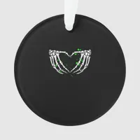 Skeleton Hand Heart Sign Costume Halloween Ornament