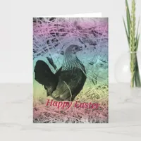 Bantam Hen Easter Holiday Card