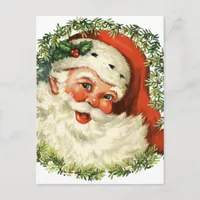 Vintage Santa Holiday Postcard