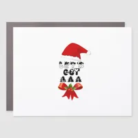 Christmas Let's Get Lit Classic Car Magnet