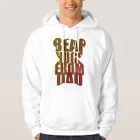  "Bear Hugs from Dad" Teddy Bear Shaped Typography Hoodie